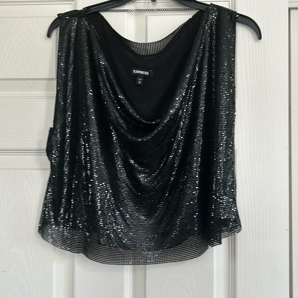 Express brand chainmail top